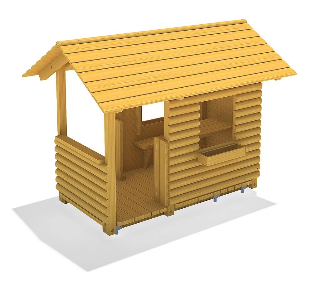 Blockhaus mit Veranda