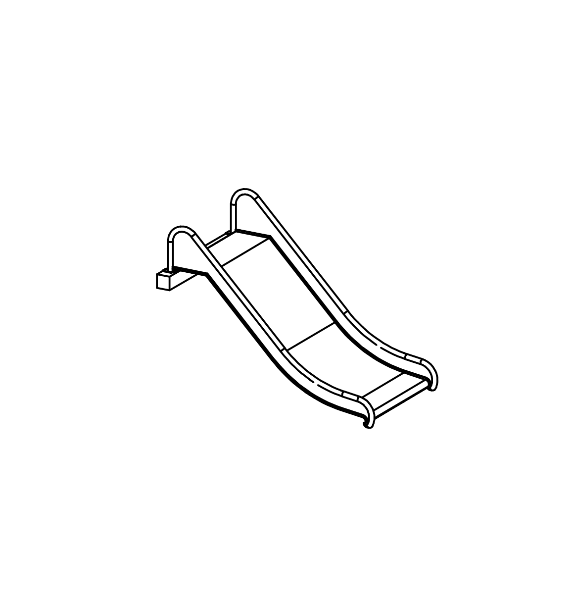 Edelstahlrutsche