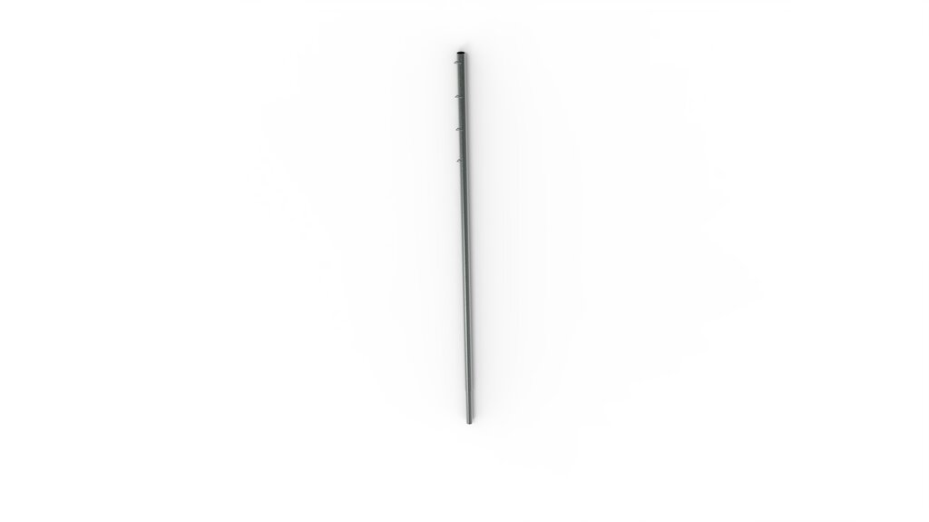 Feuerverzinkter Pfosten für Sonnensegel, inkl. Fuss, 3 m