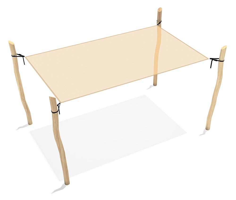 Sonnensegel komplett Sören 5x3 m