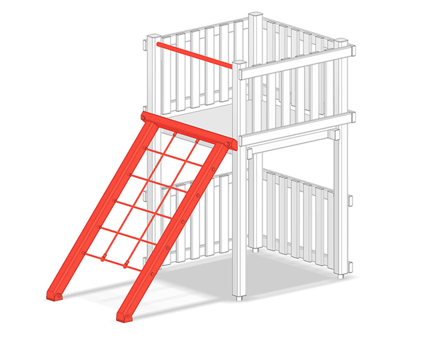 Kletternetzabteil