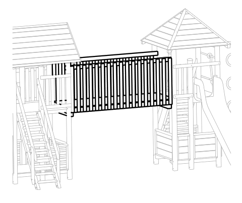Holzsteg aus Fichte