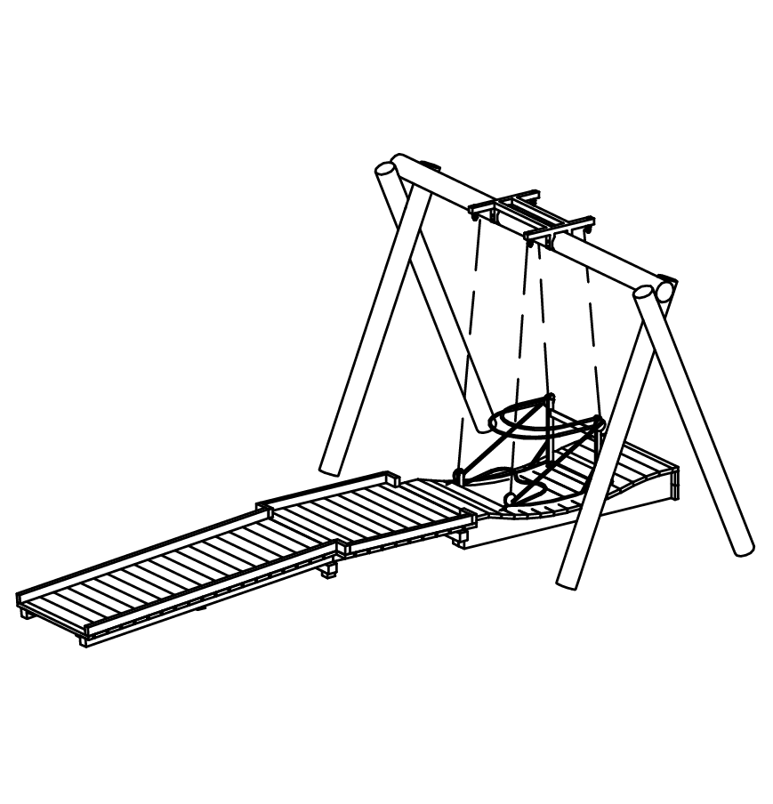 Rollstuhlfahrerschaukel