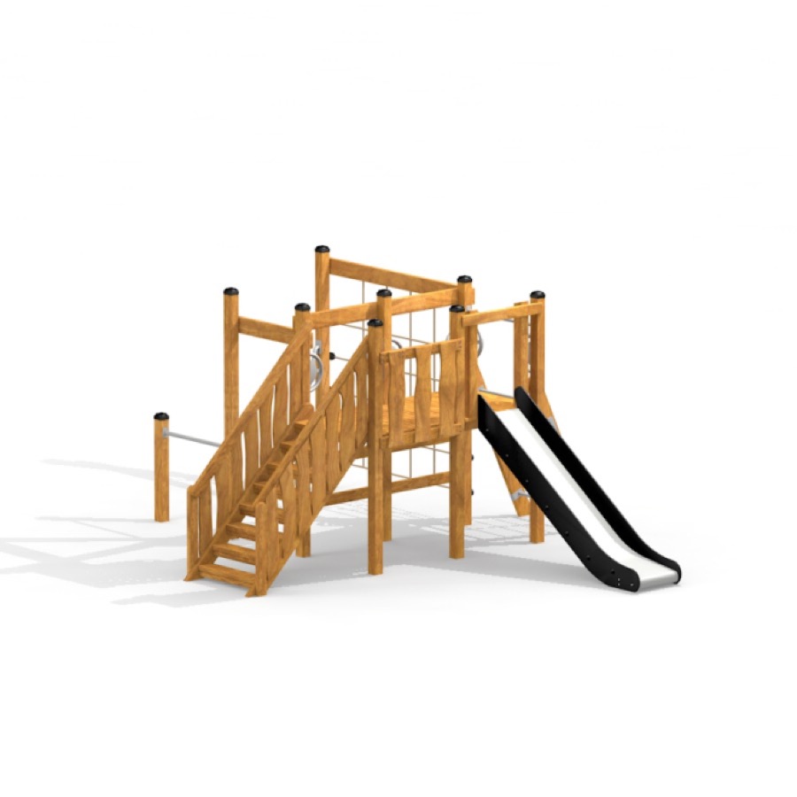 Spielturm mit Rutsche