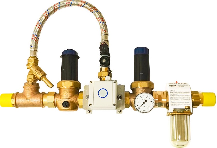 Ventilkombination 1 1/4″ mit Hygienespülung