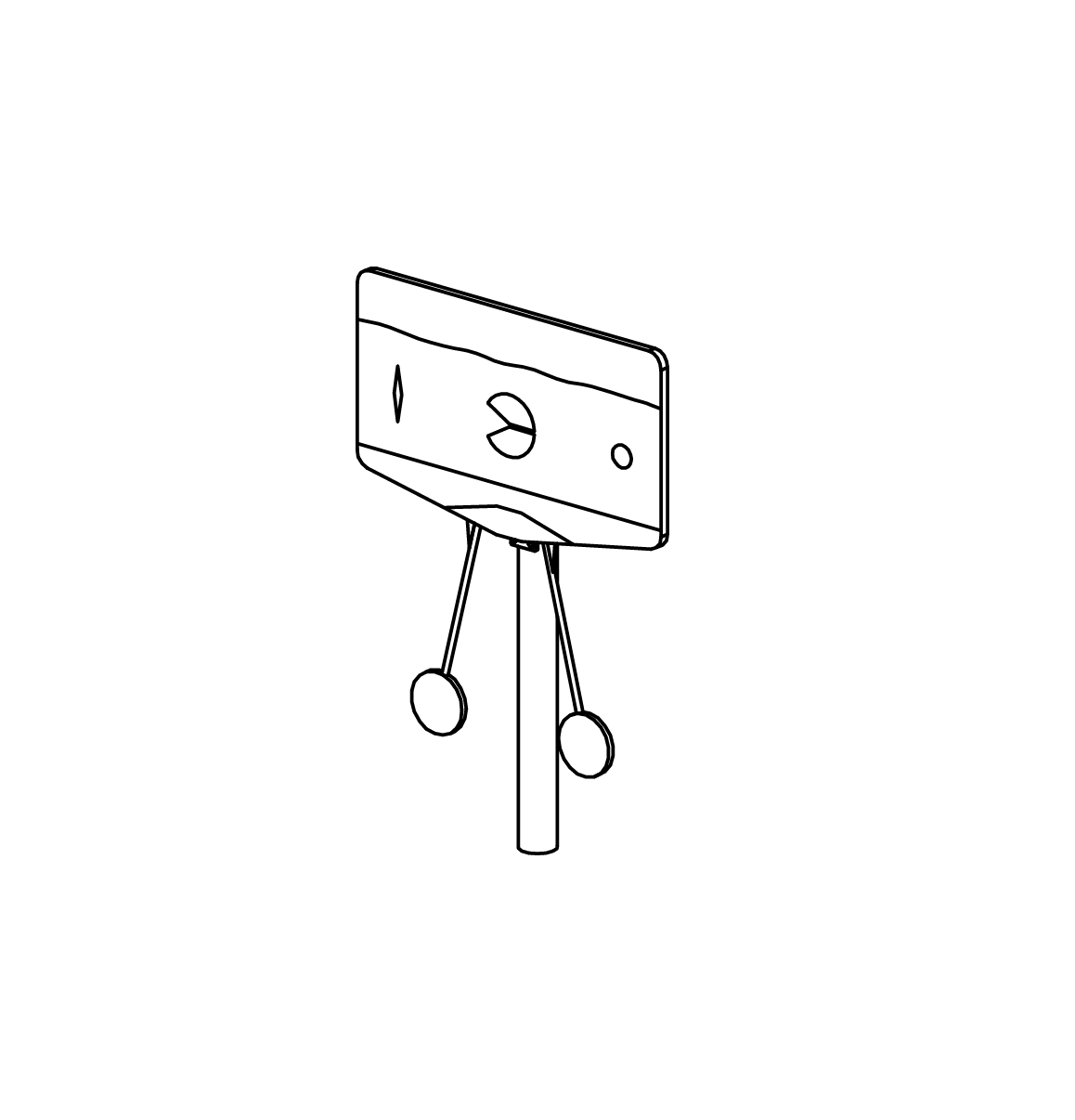 Strömungstafel pendelnd