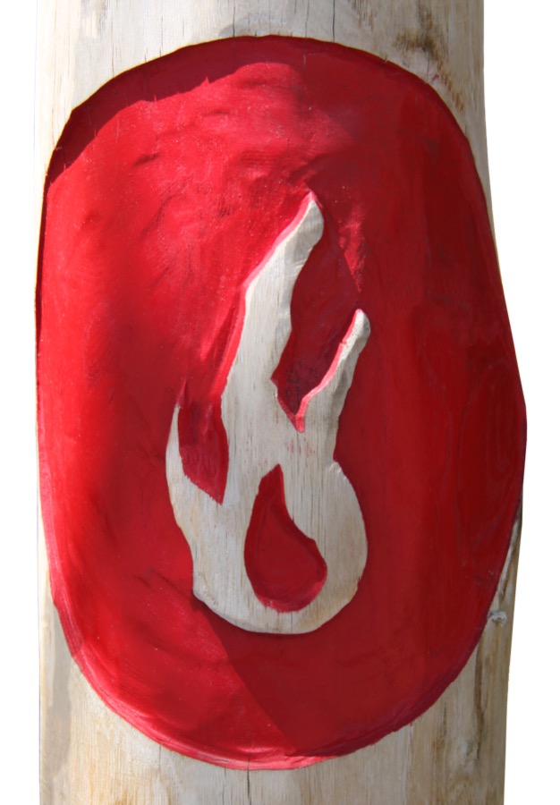 Pfostenmotiv Feuer -