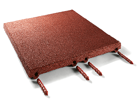 Fallschutzplatten 45 mm grün, halbe Platten