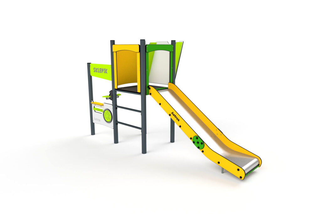 11008 Rutsche mit spielwand und Sprossenleiter