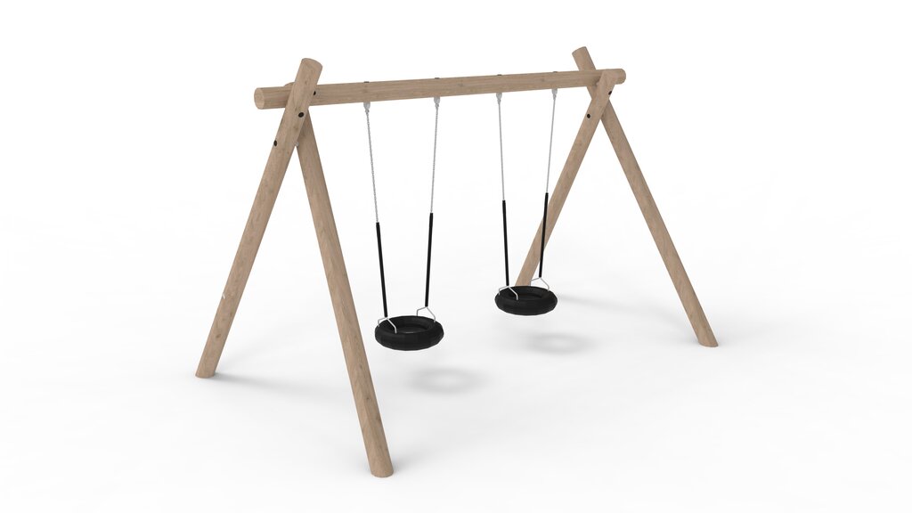 A-Schaukel mit 2 Reifensitzen