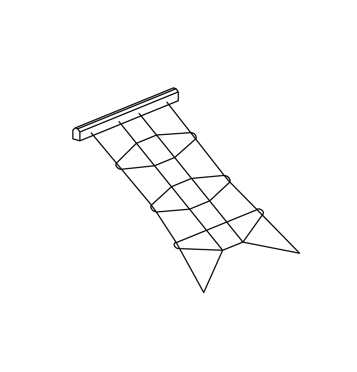 Schräges Kletternetz