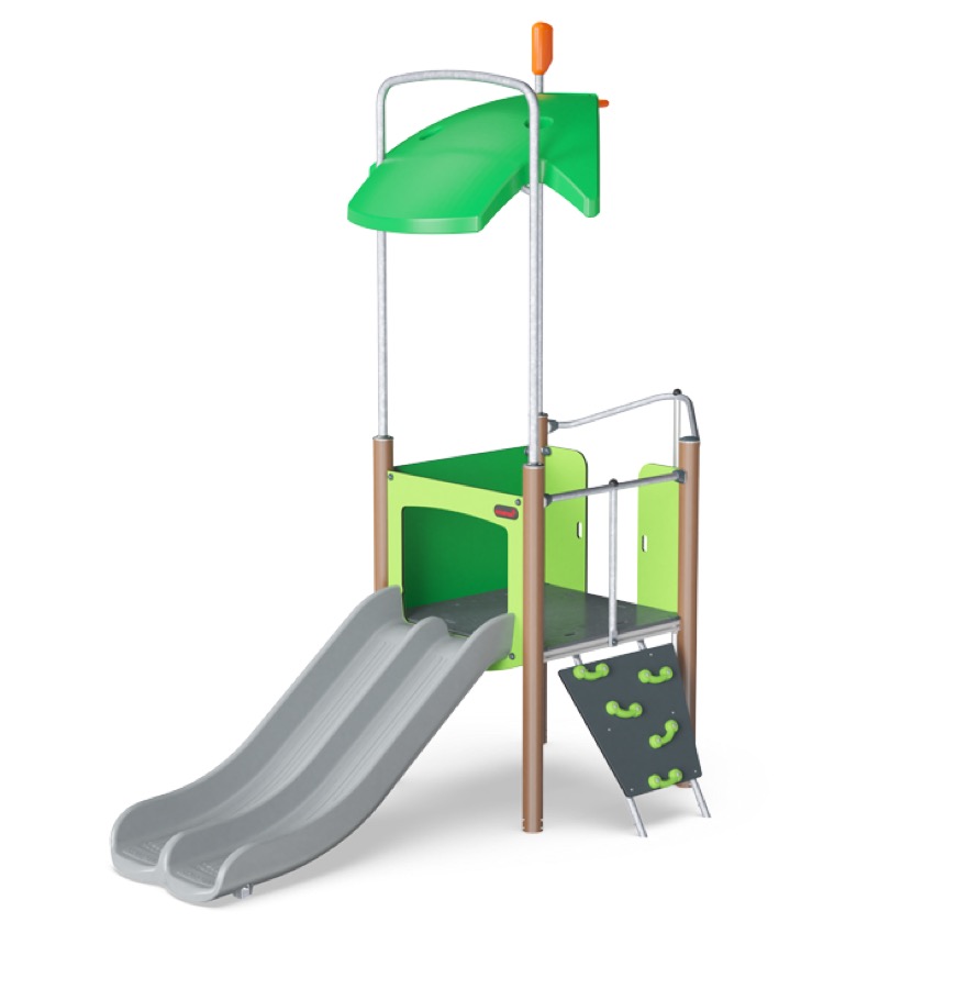 1-Turm-Spielanlage Performer mit Dach PCE105722