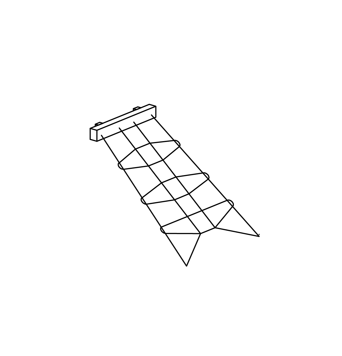 Schräges Kletternetz