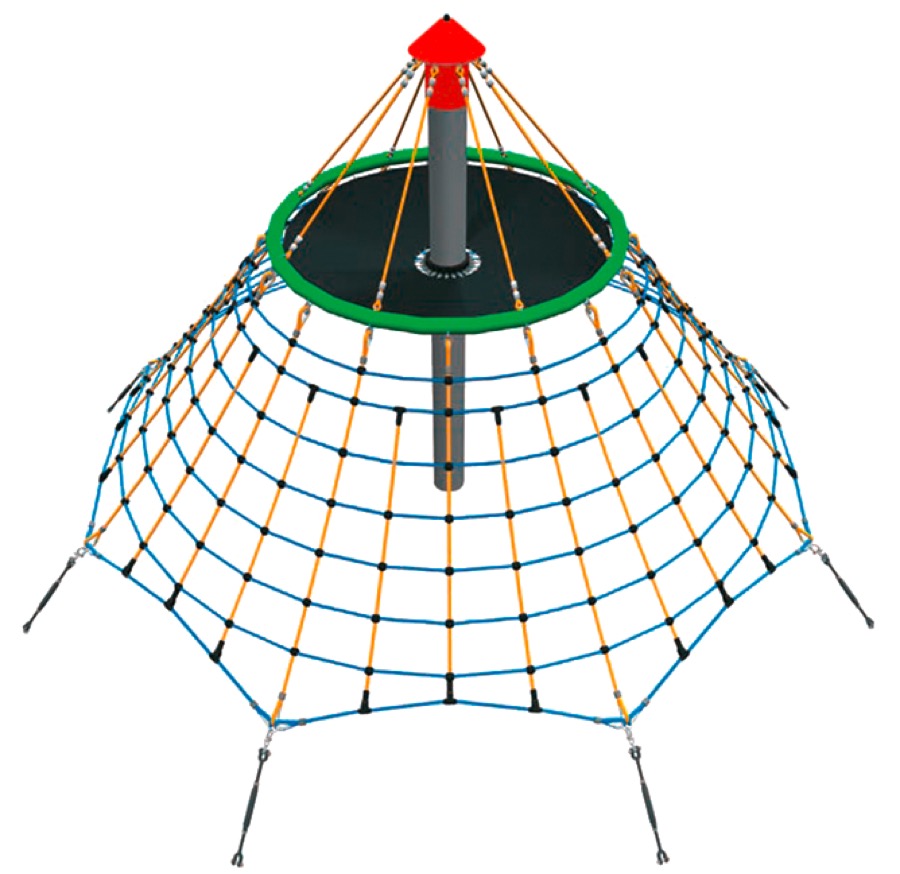 Seilpyramide Dino 3