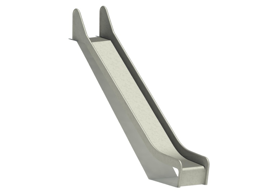 Hangrutschbahn Edelstahl, ABH 190 cm, Breite 50 cm