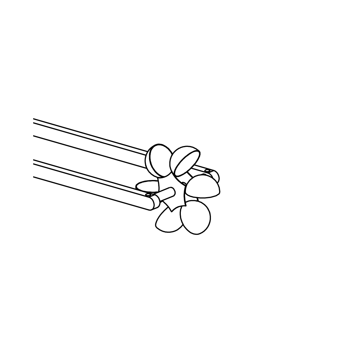 Kleines Schaufelrad