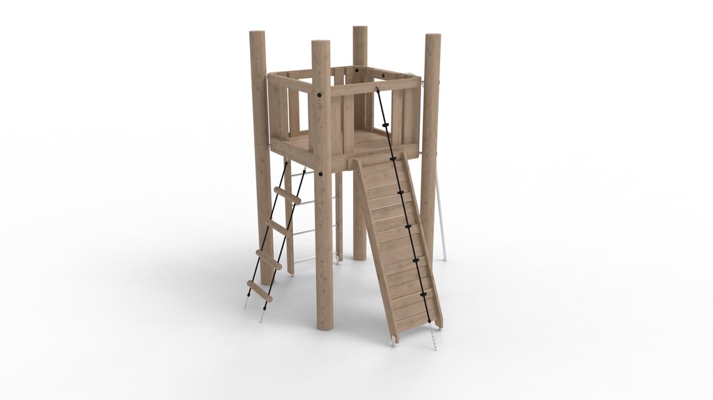 Kletterturm System 4 mit Boden