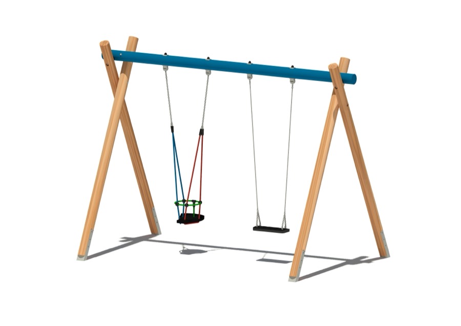 Rundholzschaukel 5120, 2-sitzig