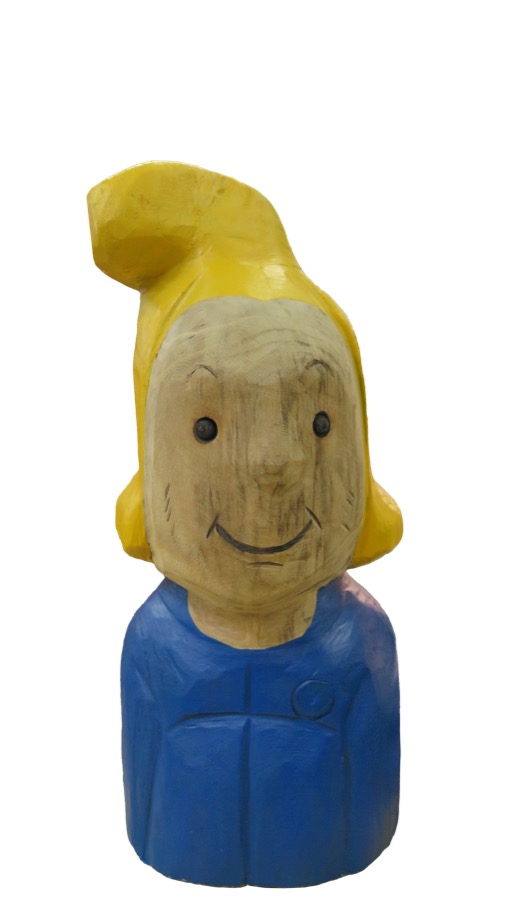 Pfostenkopf/Schnitzfigur Moritz -