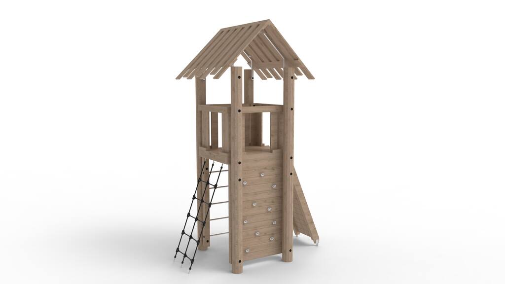 Turm mit Kletterelementen