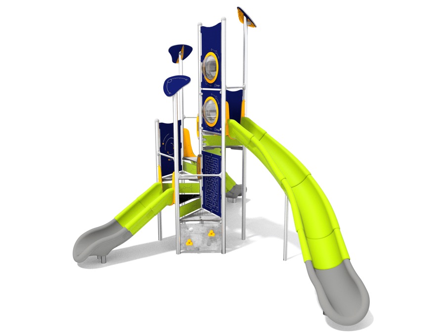 Turm mit Rutschen für Spielplatz