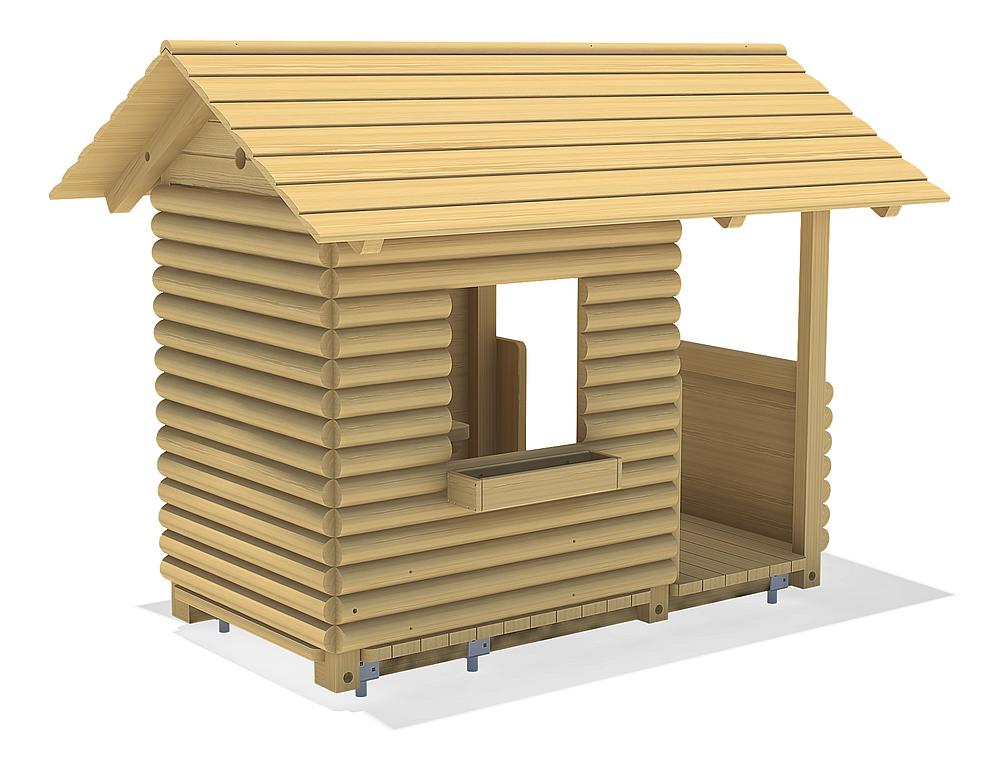Blockhaus mit Veranda