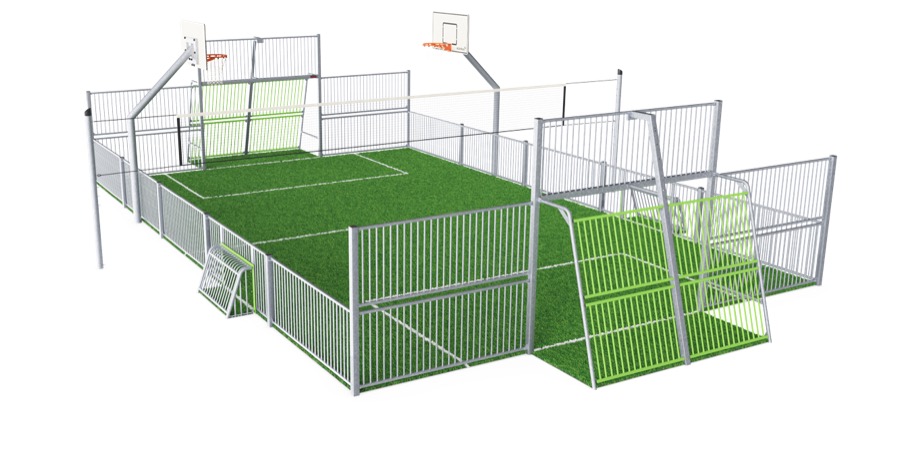 MUGA, 11 x 15 m, Stahl FRE600501