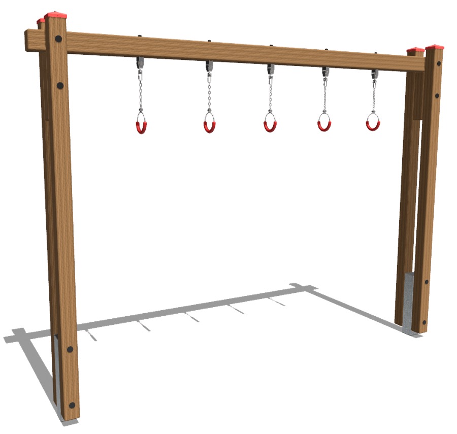 Hangelringe aus Kantholz