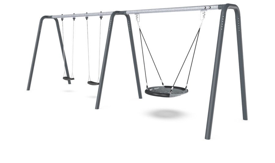 Schaukel-Kombi, Höhe 2,5 m, Schalennest Ø 100 cm KSW92009