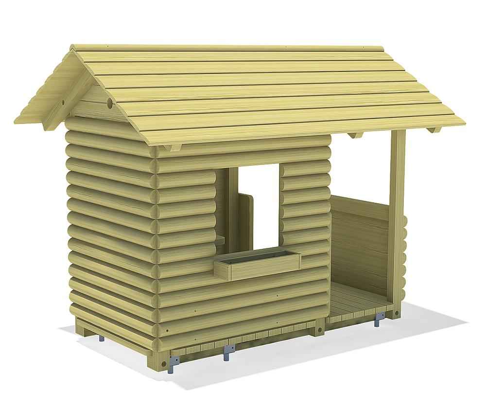 Blockhaus mit Veranda