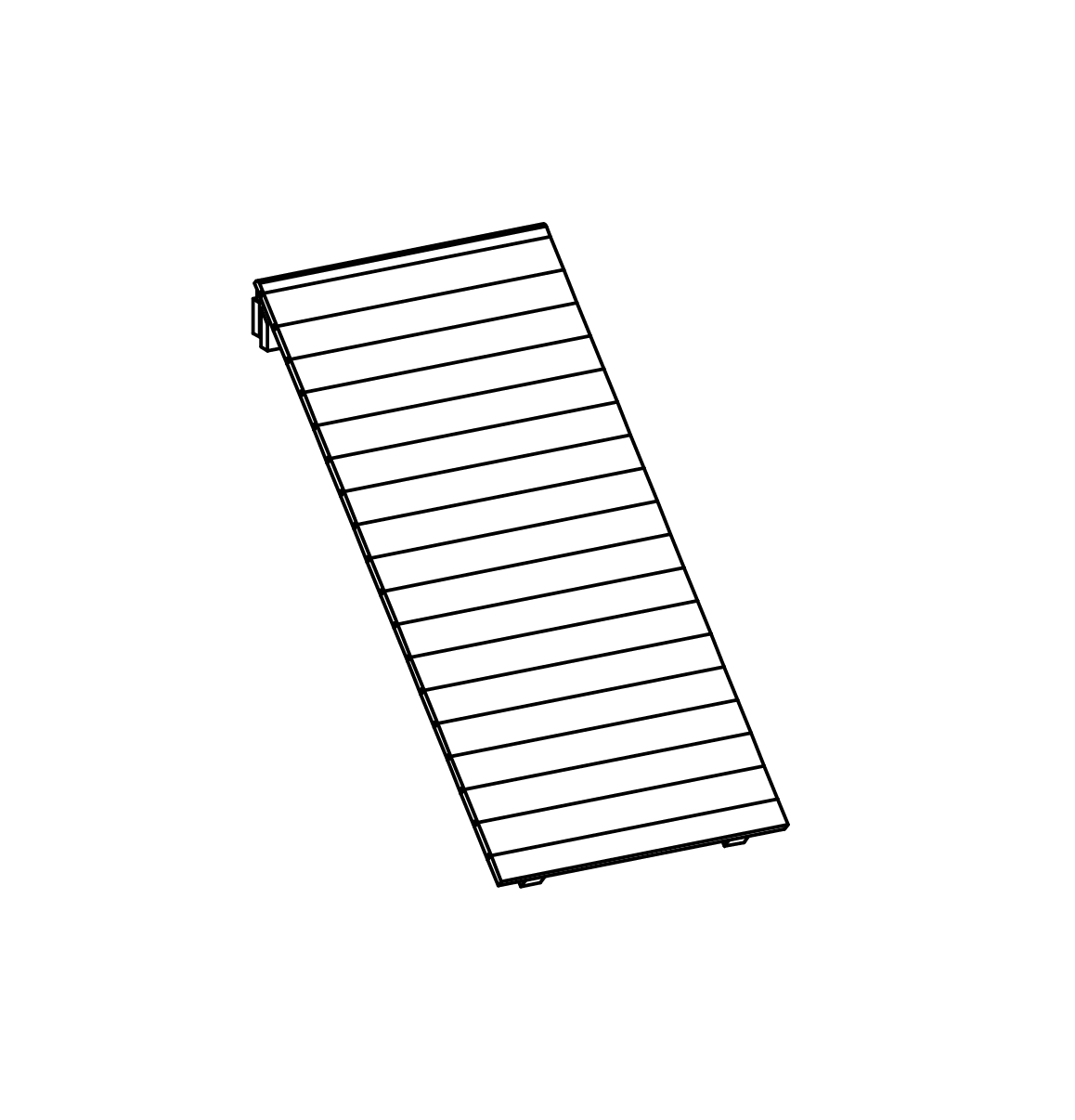 Schräge Wand