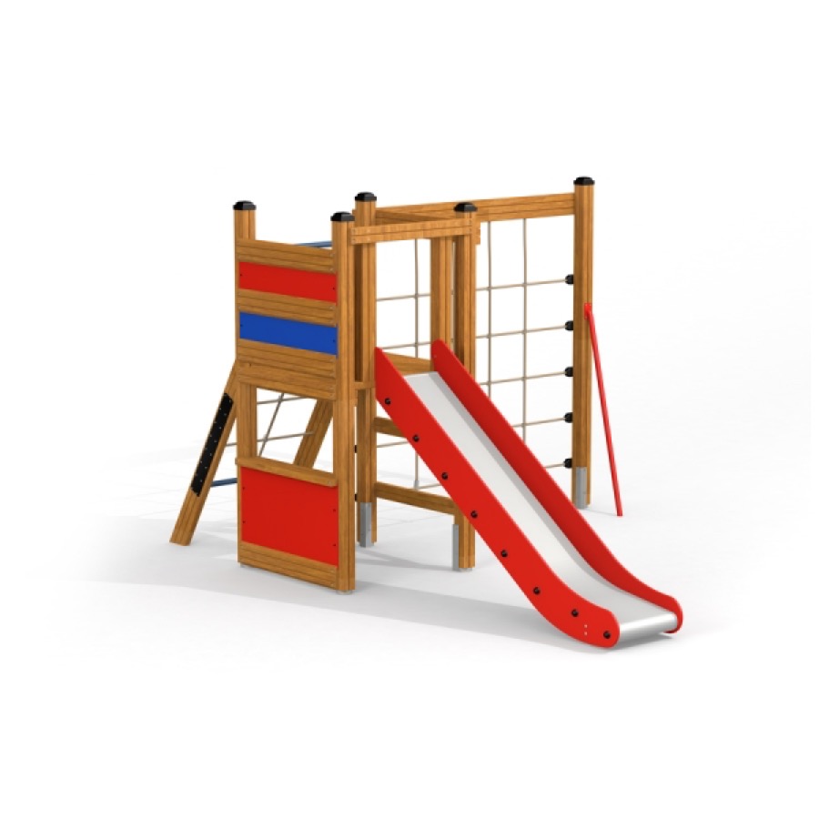 Klettergerüst mit Rutsche
