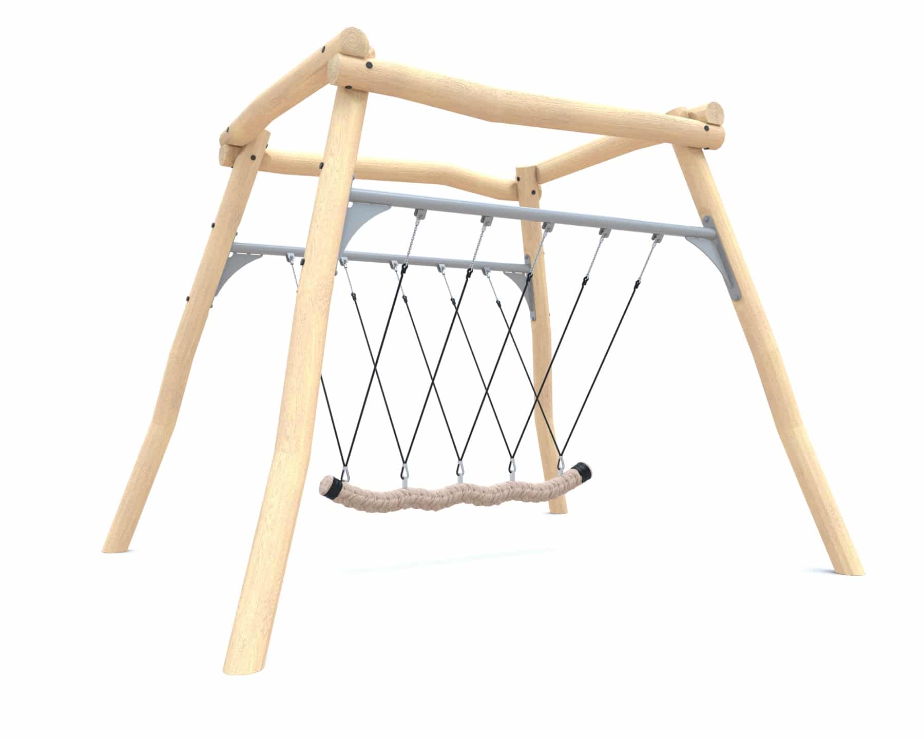 Robinia Flechtschaukel für Spielplatz