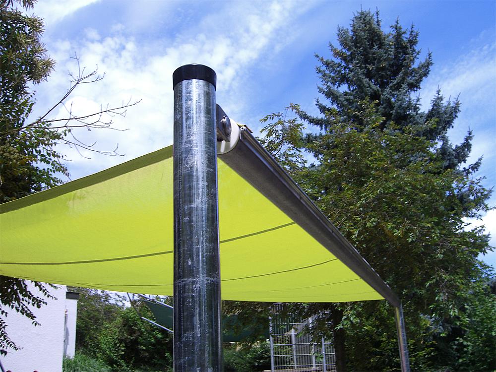Dreieck-Sonnensegel, ausziehbar