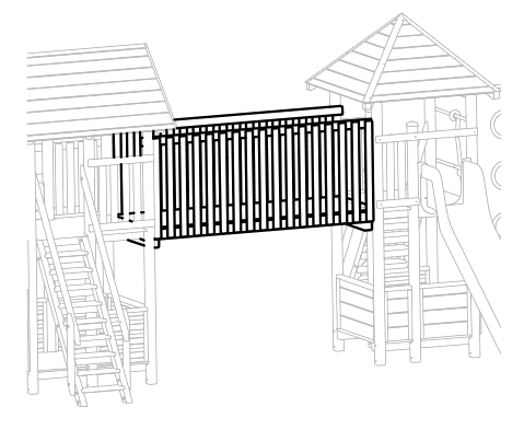 Holzsteg aus Edelkastanie