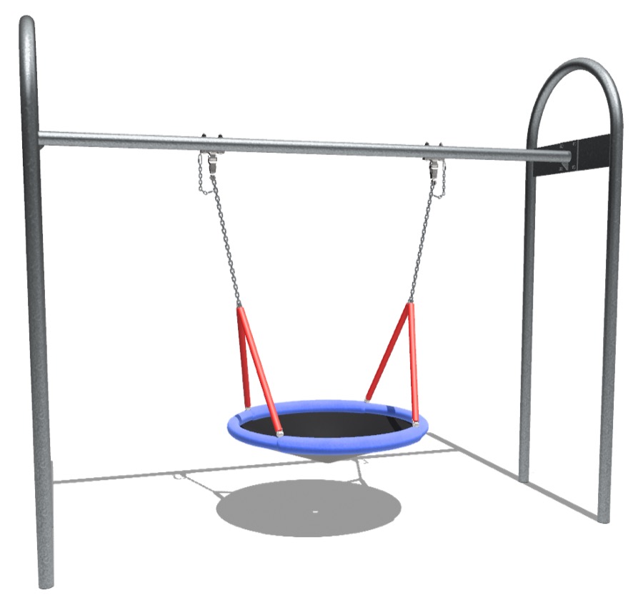 Vogelnestschaukel aus Metall