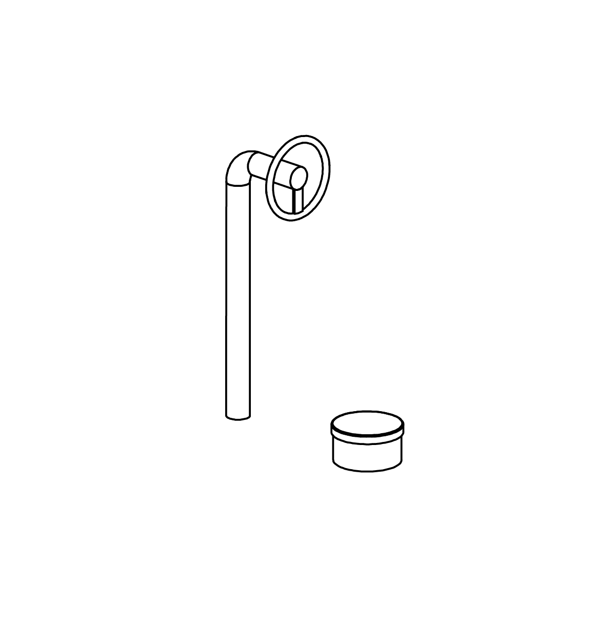 Drehpoller mit Haltebügel