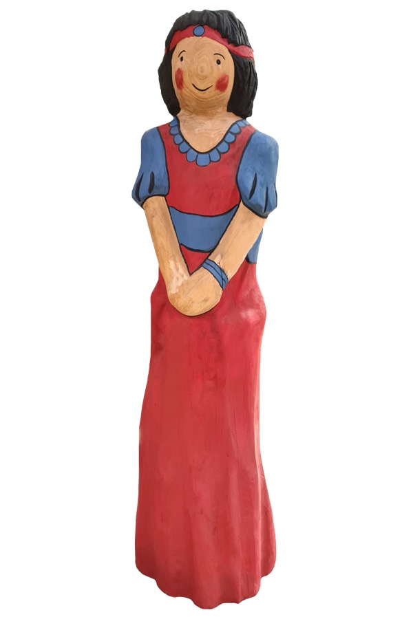 Schnitzfigur Schneewittchen -