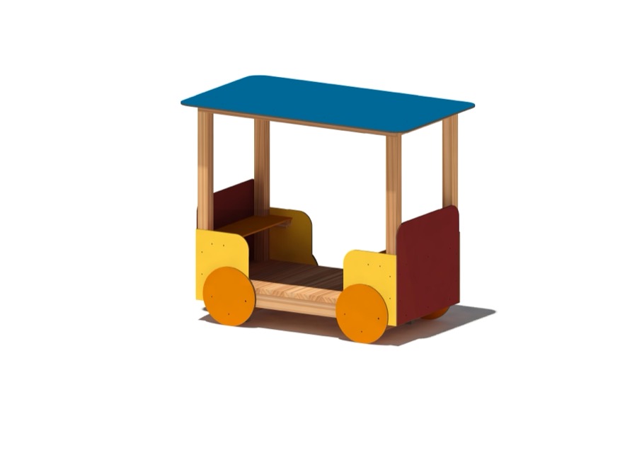 Waggon mit Dach - Eisenbahn Kunterbunt 2030