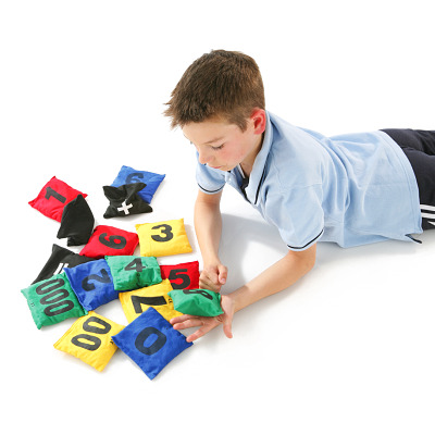 Spordas Bohnensäckchen-Set mit Zahlen