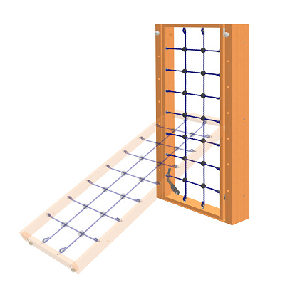 Sport-Thieme Klapp-Turnwand „TuWa Kletternetz Incline“