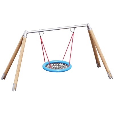 Playparc Vogelnestschaukel „Holz/Metall“
