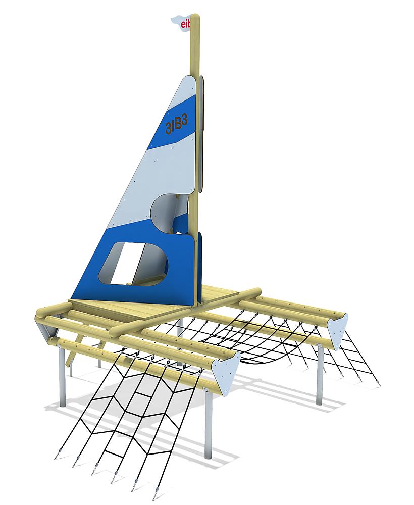 Spielschiff Katamaran
