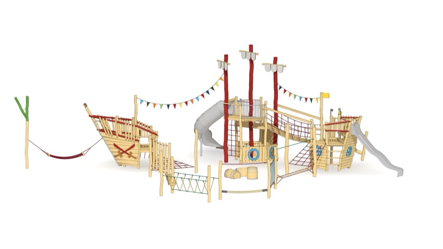 Spielschiff-Parcours Schwabach-Piraten