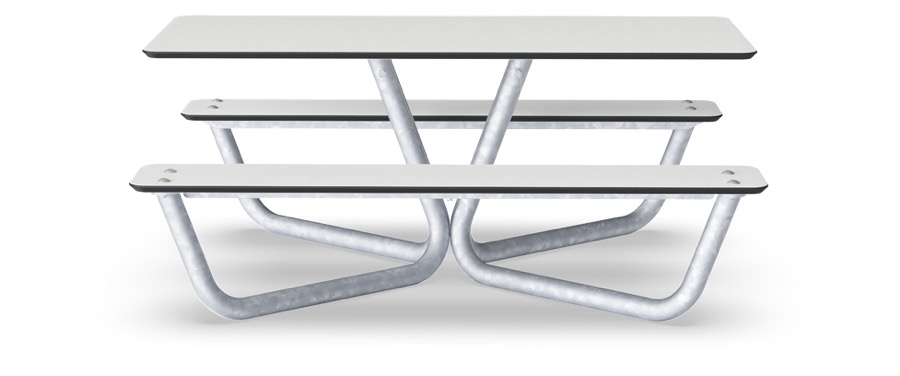 Agora Picknick Mini - Weiss HPL PAR4086