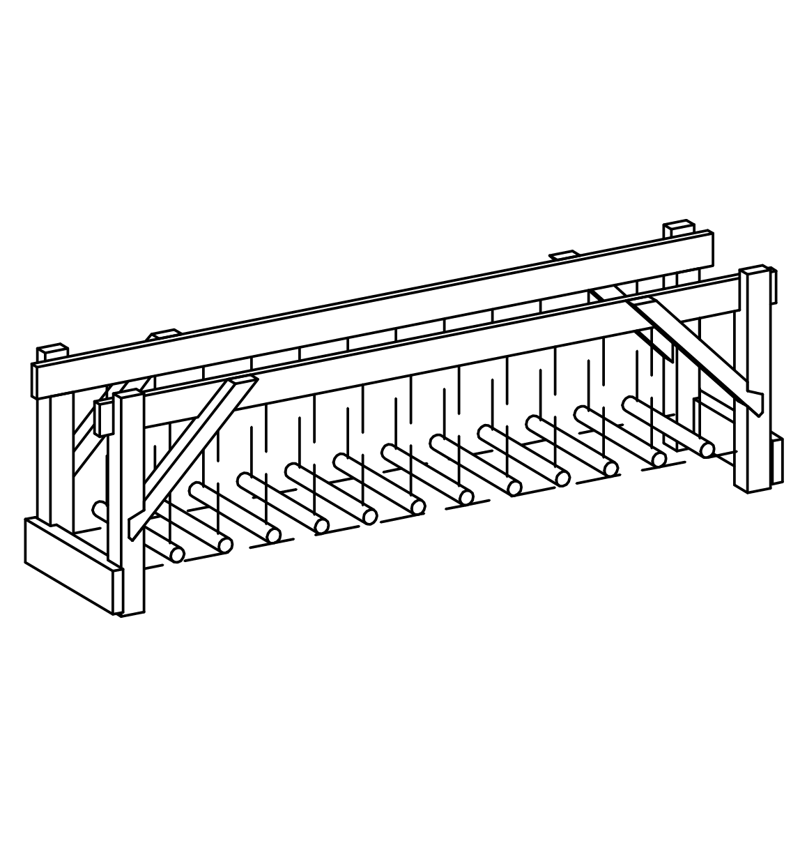 Kettensteg freistehend