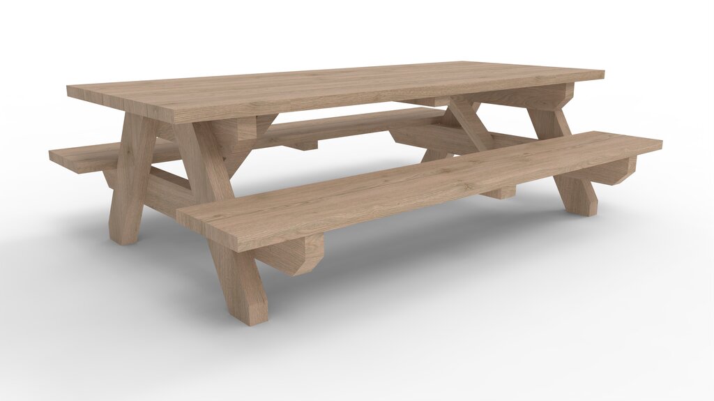 Mini-Bank-Tisch-Kombination
