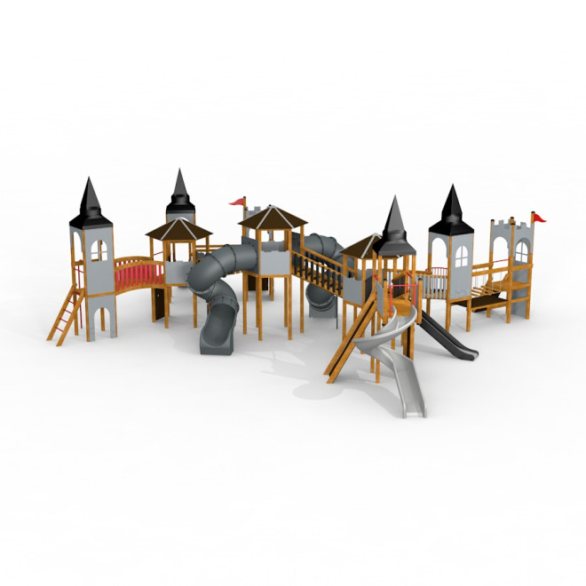 Zitadelle Spielplatz mit Spieltürme und Spiralrutschen