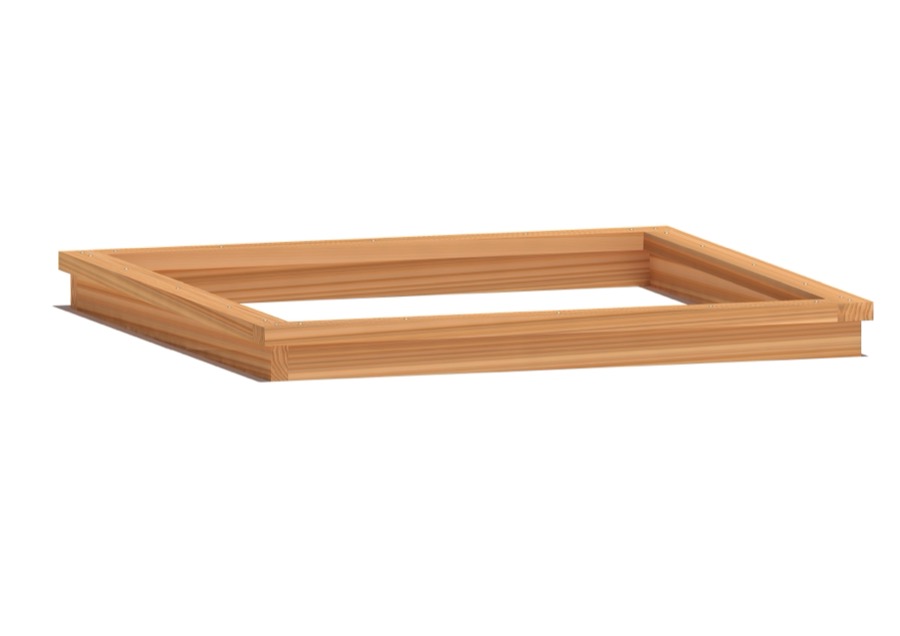 Sandkasten 075, 400 x 400 cm, doppellagig