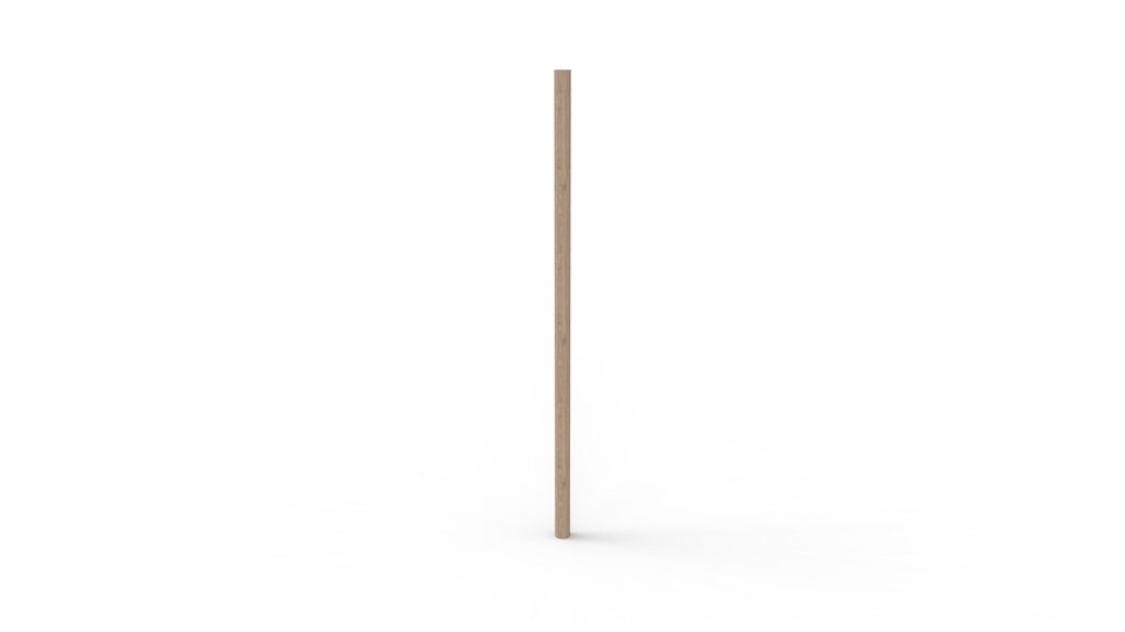 Pfosten für Sonnensegel, Robinie, 3 m Ø8-12 cm